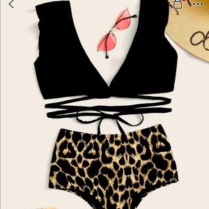 Beautiful animal print bathing suit size small